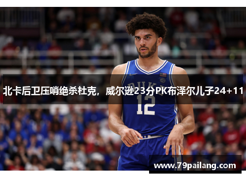 北卡后卫压哨绝杀杜克，威尔逊23分PK布泽尔儿子24+11